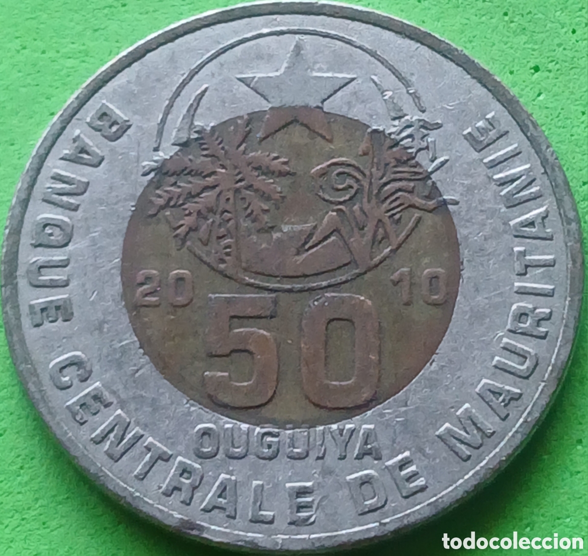 Monedas antiguas de &Aacute;frica: Mauritania 50 uguiya 2010 km#9