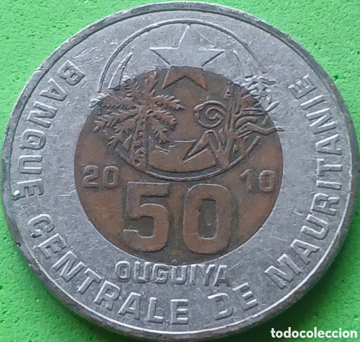 Monedas antiguas de &Aacute;frica: Mauritania 50 uguiya 2010 km#9