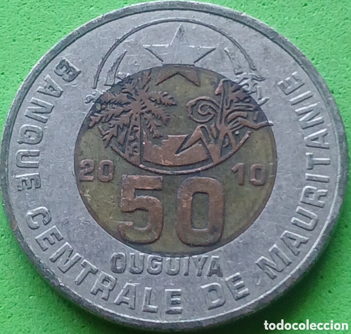Monedas antiguas de &Aacute;frica: Mauritania 50 uguiya 2010 km#9