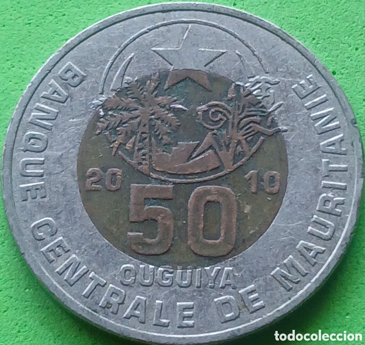 Monedas antiguas de &Aacute;frica: Mauritania 50 uguiya 2010 km#9