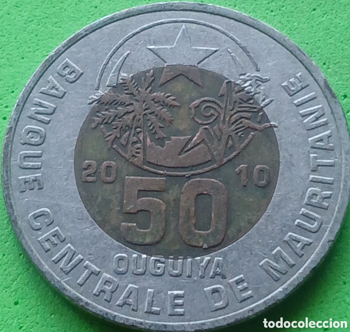 Monedas antiguas de &Aacute;frica: Mauritania 50 uguiya 2010 km#9