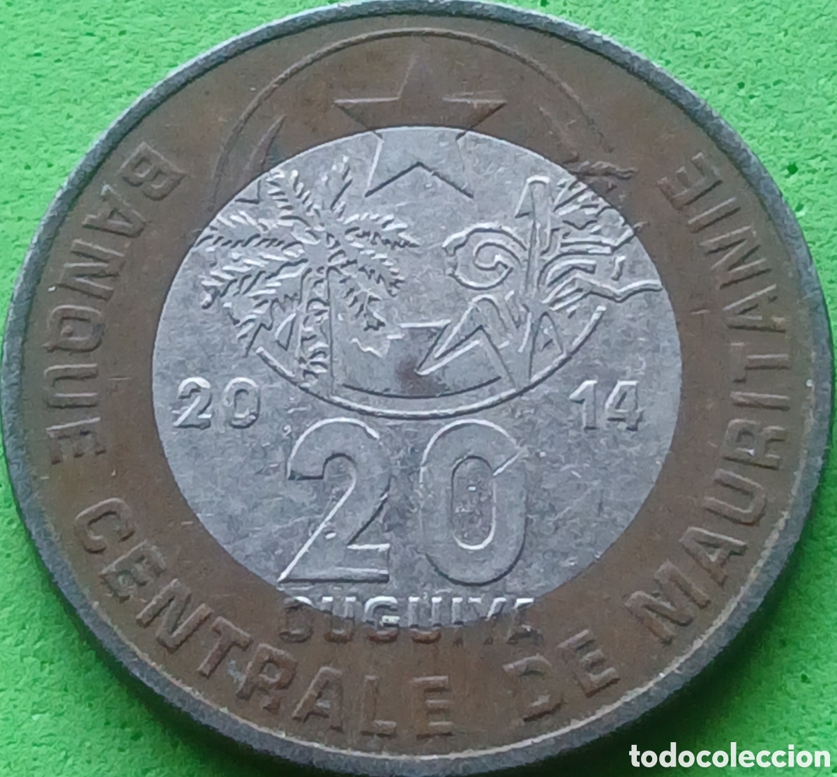 Monedas antiguas de &Aacute;frica: Mauritania 20 uguiya 2014 km#8