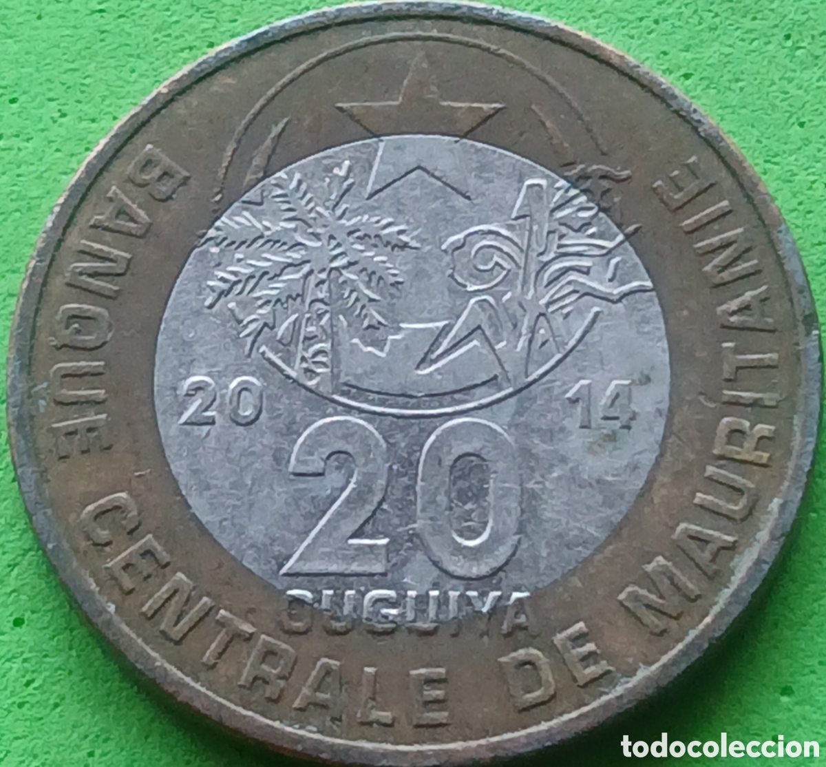 Monedas antiguas de &Aacute;frica: Mauritania 20 uguiya 2014 km#8