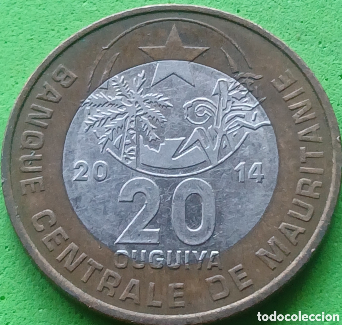 Monedas antiguas de &Aacute;frica: Mauritania 20 uguiya 2014 km#8