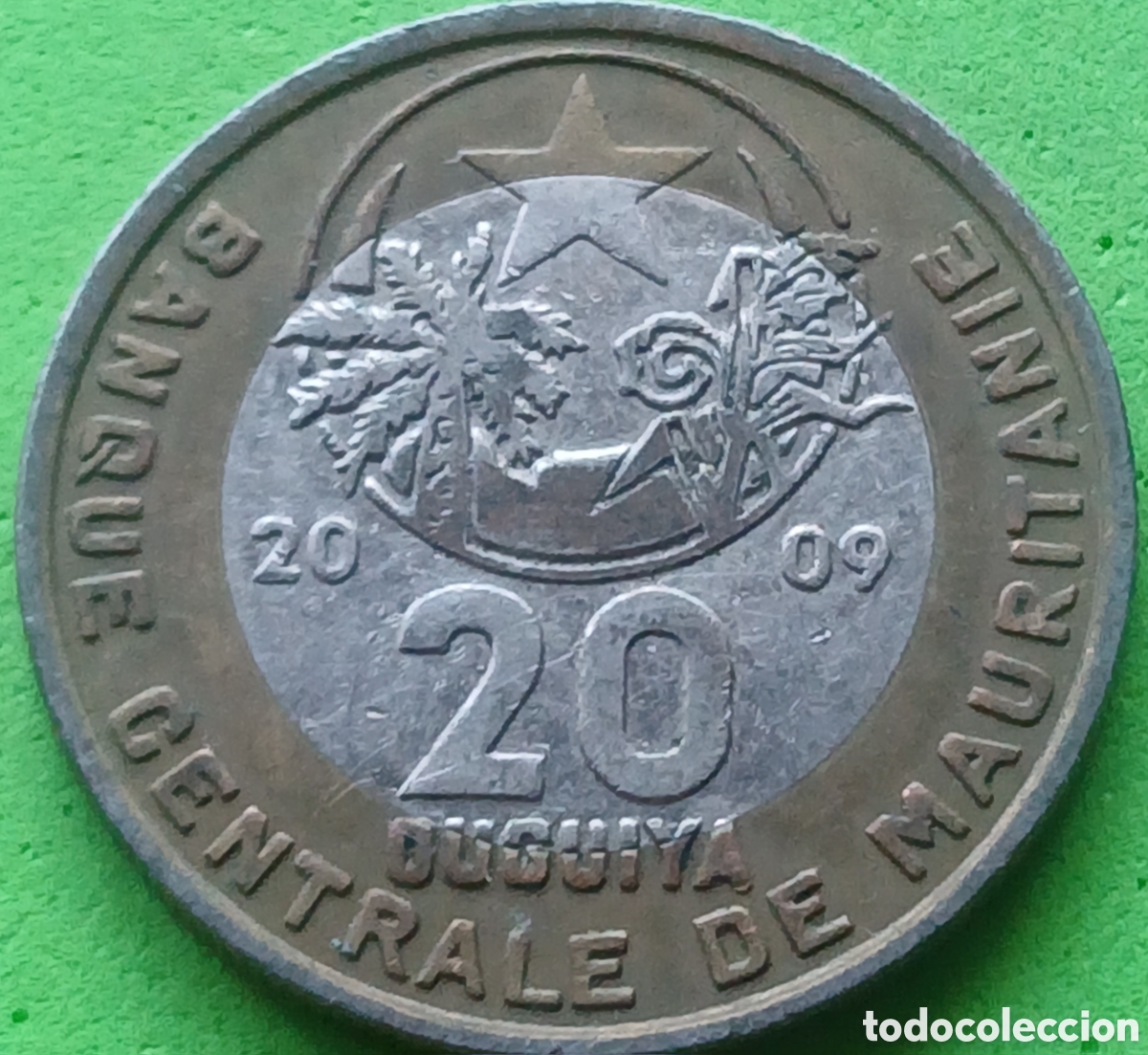 Monedas antiguas de &Aacute;frica: Mauritania 20 uguiya 2009 km#8