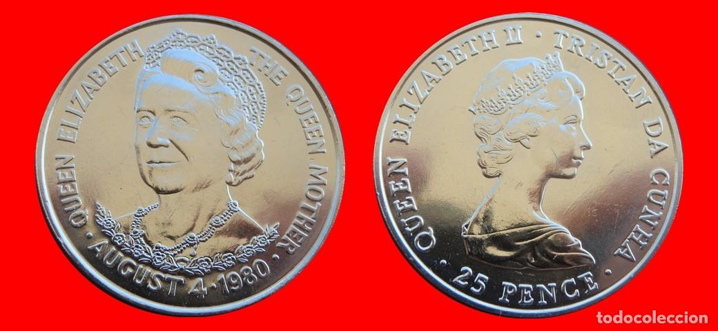 Monedas antiguas de &Aacute;frica: 25 PENIQUES PENCE 1980 SIN CIRCULAR TRISTAN DE ACU&Ntilde;A-9781SC