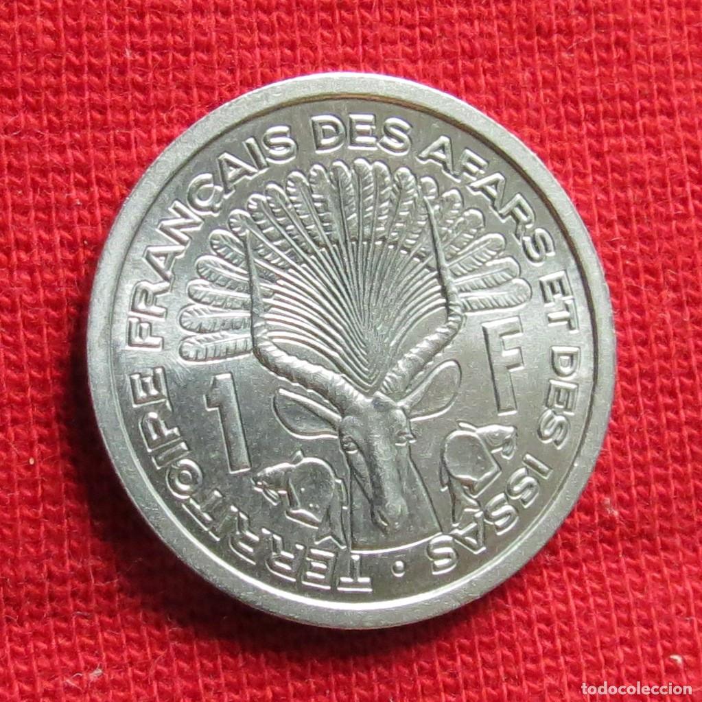 Monedas antiguas de &Aacute;frica: Afars y Issas 1 franc 1971