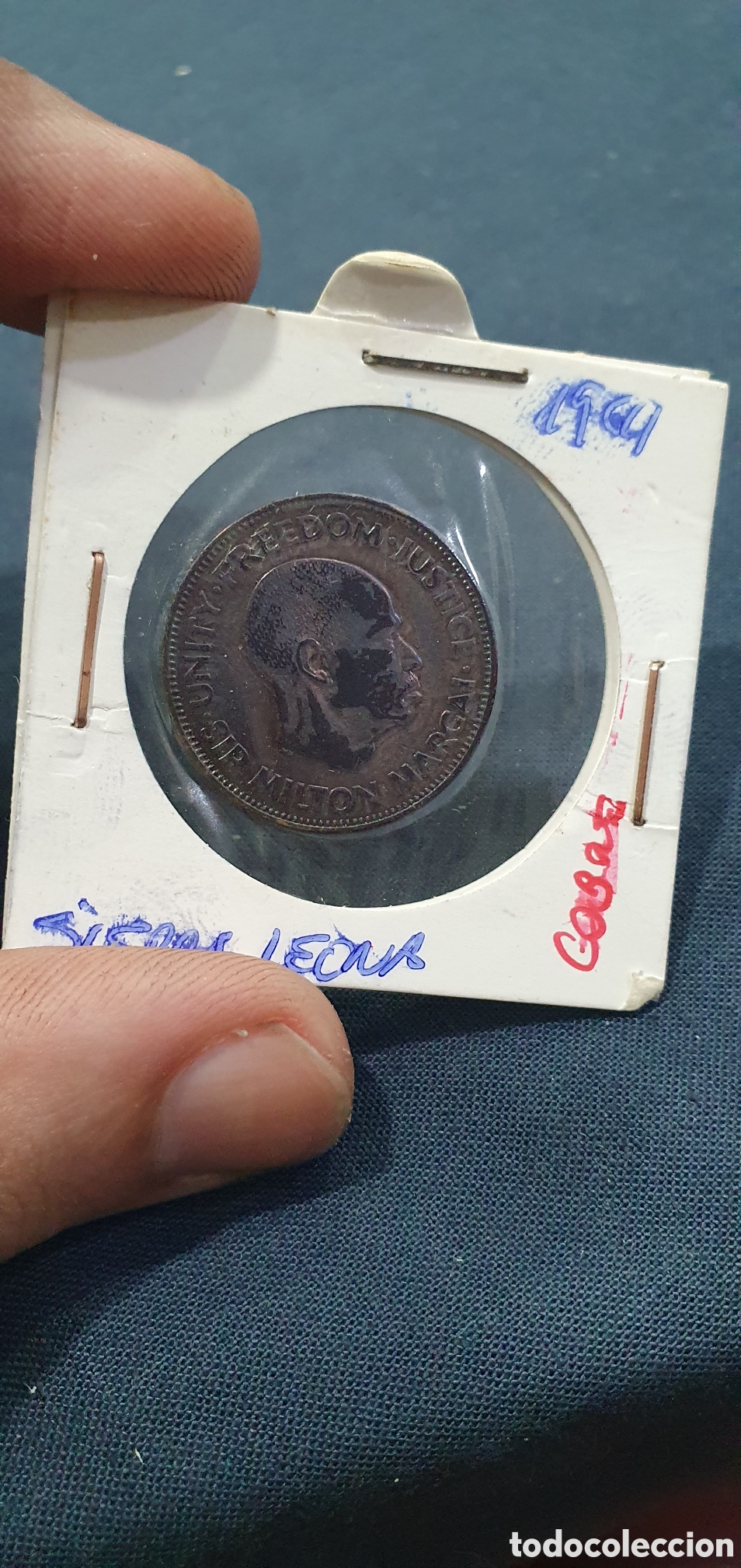 Monedas antiguas de &Aacute;frica: 1 cent 1964. Sierra Leona. (L129)