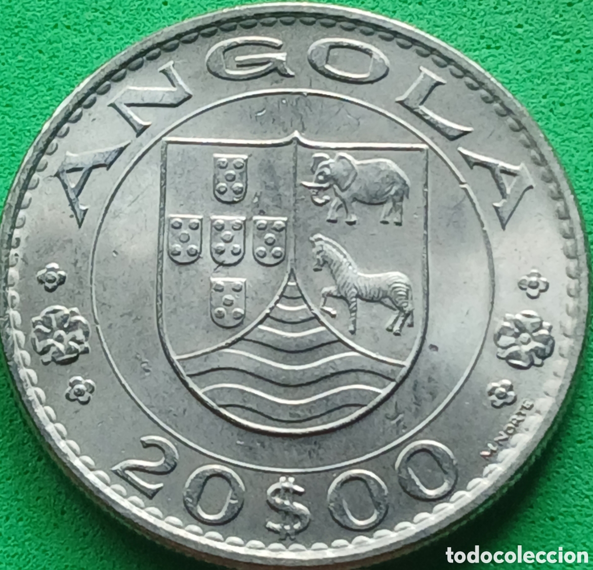 Monedas antiguas de &Aacute;frica: Angola 20 escudos 1971 km#80