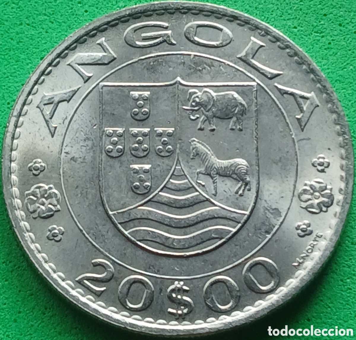 Monedas antiguas de &Aacute;frica: Angola 20 escudos 1972 km#80