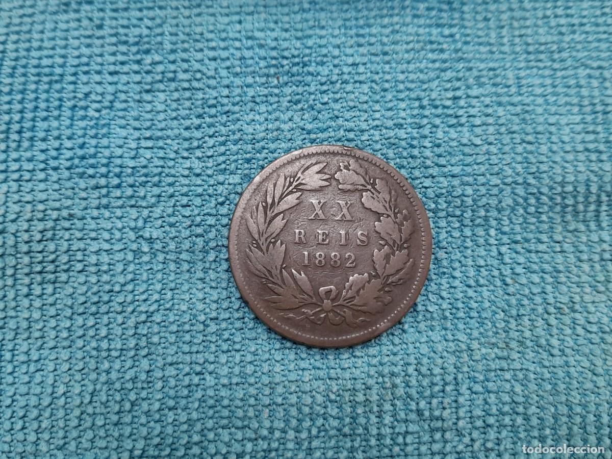 Monedas antiguas de &Aacute;frica: Portugal, 20 Reis 1882