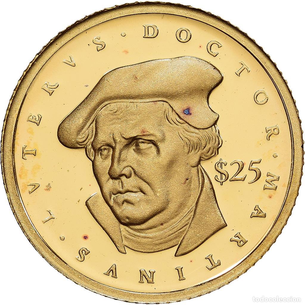 Monedas antiguas de &Aacute;frica: [#1215657] Liberia, 25 Dollars, Martin Luther, 2000, American Mint, Prueba, Oro, FDC