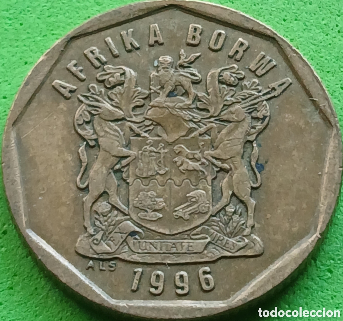 Monedas antiguas de &Aacute;frica: Aferika Borwa 50 cents 1996 km#163