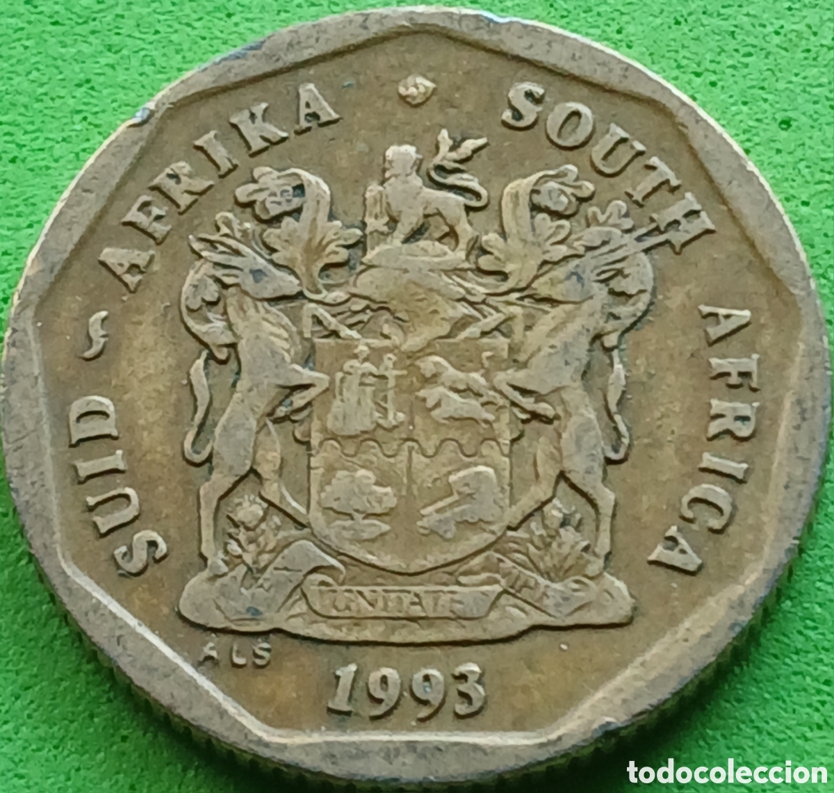 Monedas antiguas de &Aacute;frica: Suid &Aacute;frika 50 cents 1993 km#137