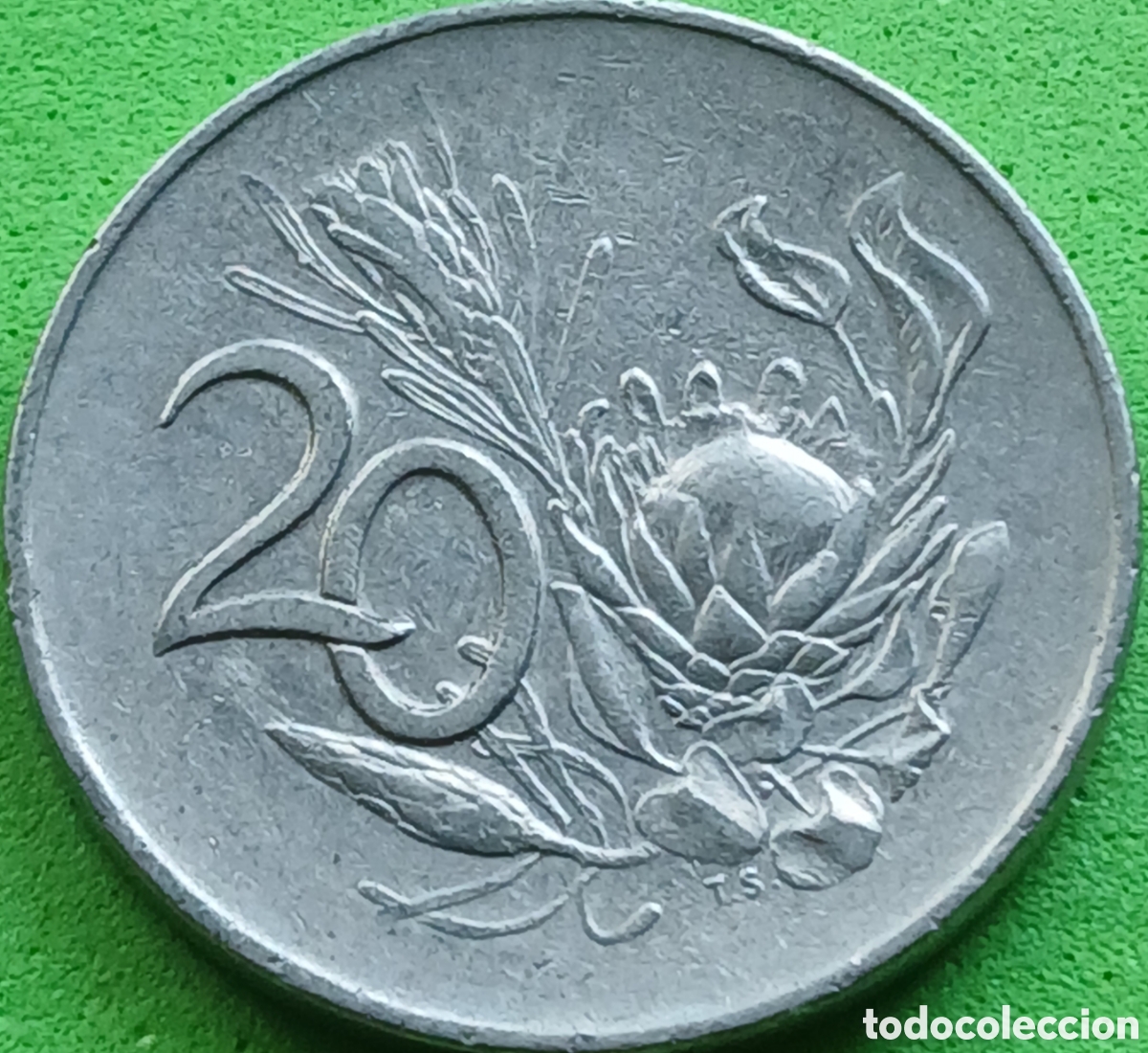 Monedas antiguas de &Aacute;frica: Suid &Aacute;frika 20 cents 1965 km#69.2