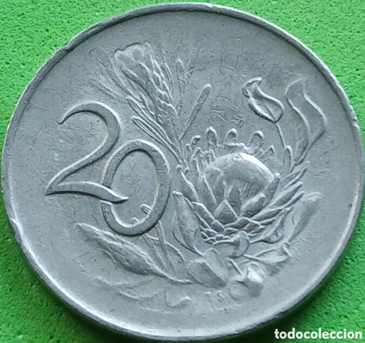 Monedas antiguas de &Aacute;frica: South &Aacute;frica 20 cents 1965 km#69.1
