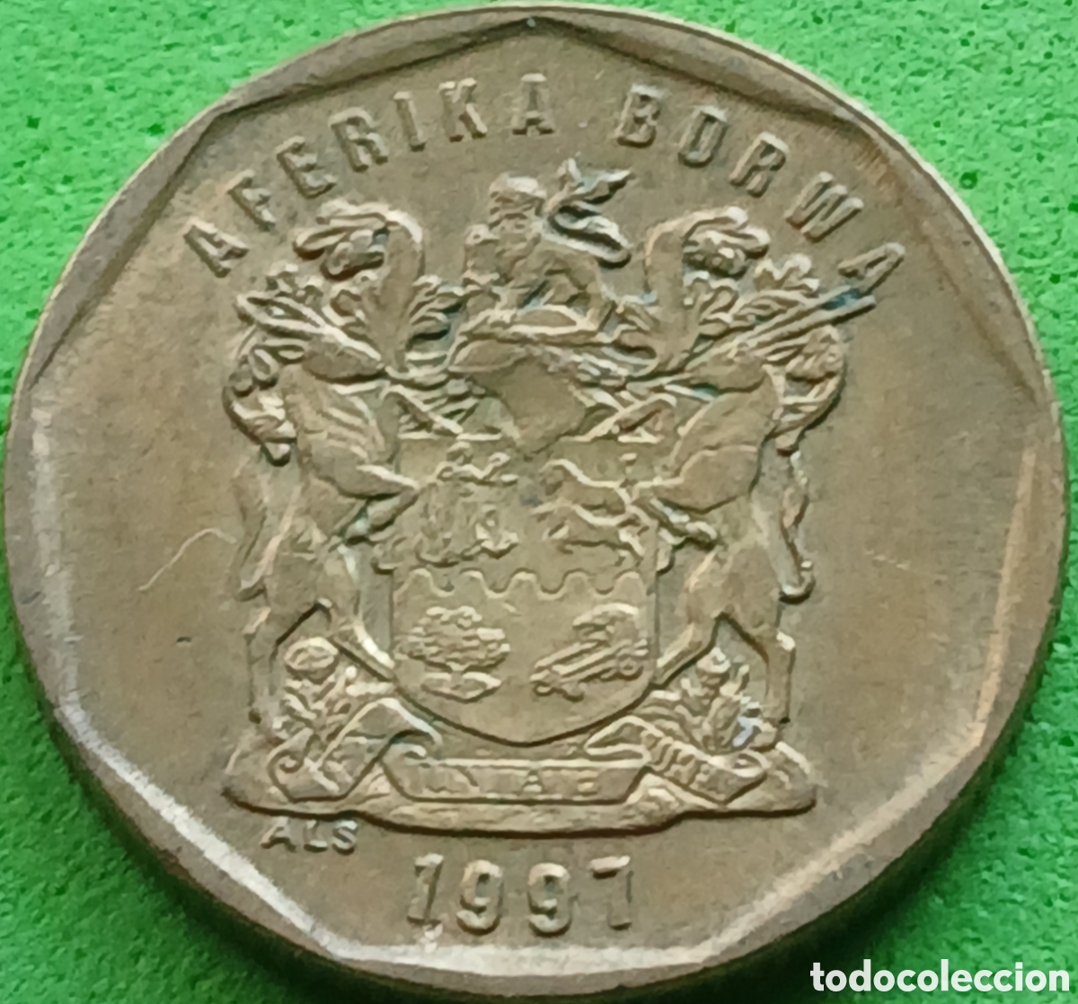 Monedas antiguas de &Aacute;frica: Aferika Borwa 20 cents 1997 km#162