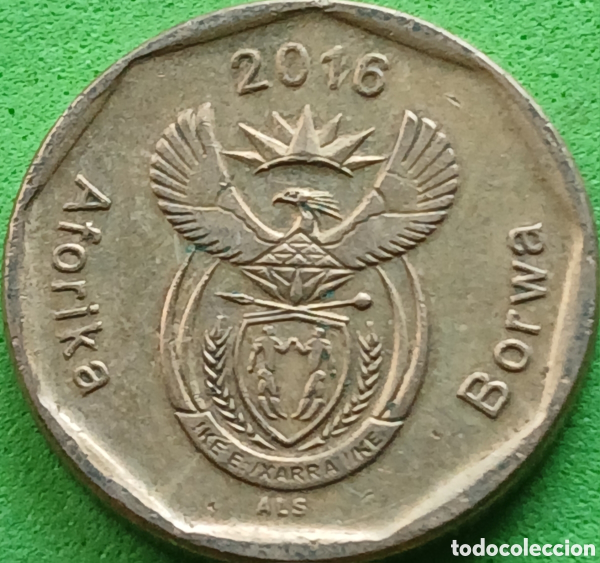 Monedas antiguas de &Aacute;frica: Aforika Borwa 20 cents 2016 km#327