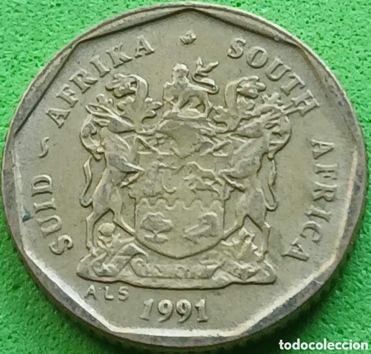 Monedas antiguas de &Aacute;frica: Suid &Aacute;frika 10 cents 1991 km#135