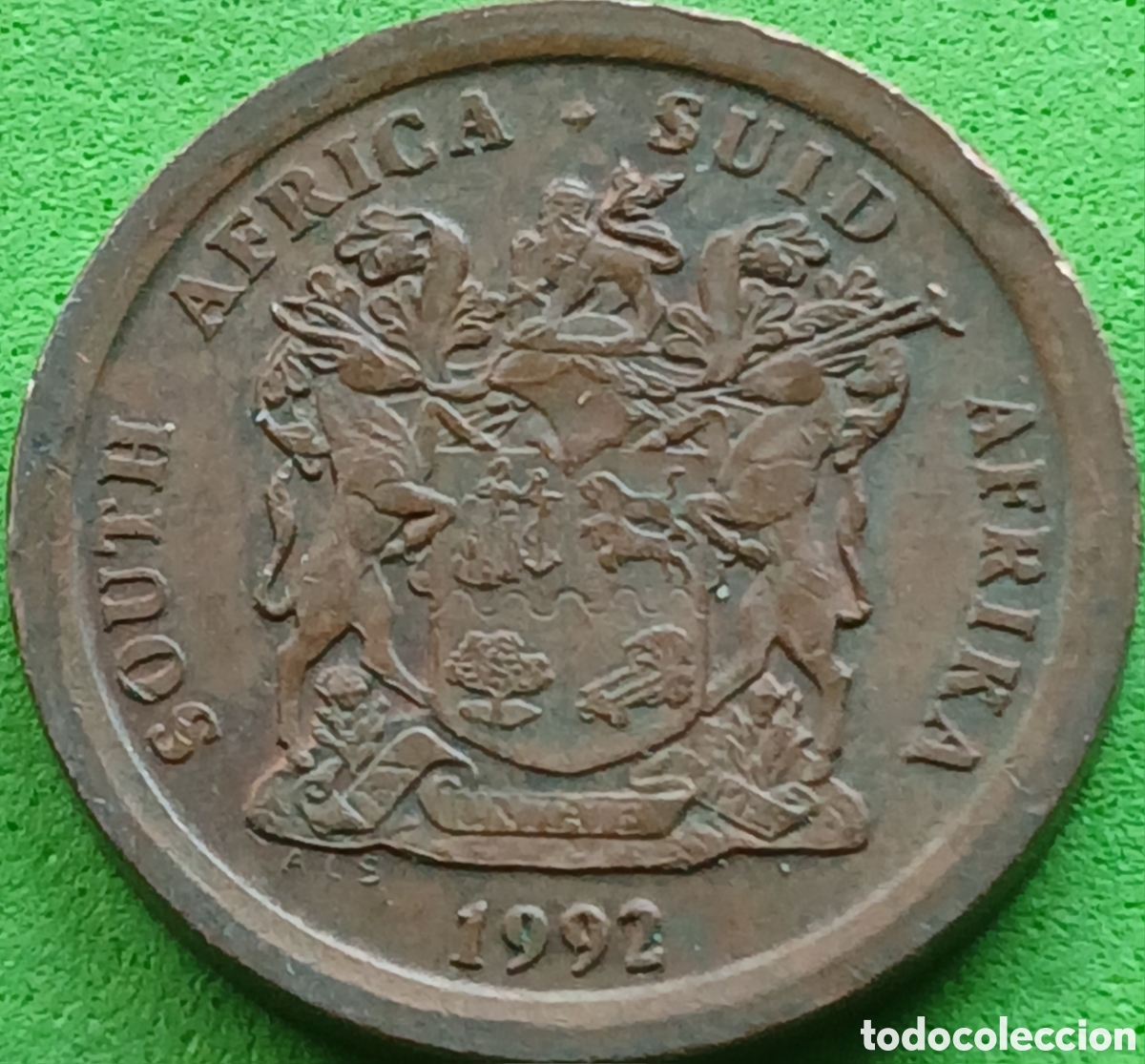 Monedas antiguas de &Aacute;frica: South &Aacute;frica 5 cents 1992 km#134