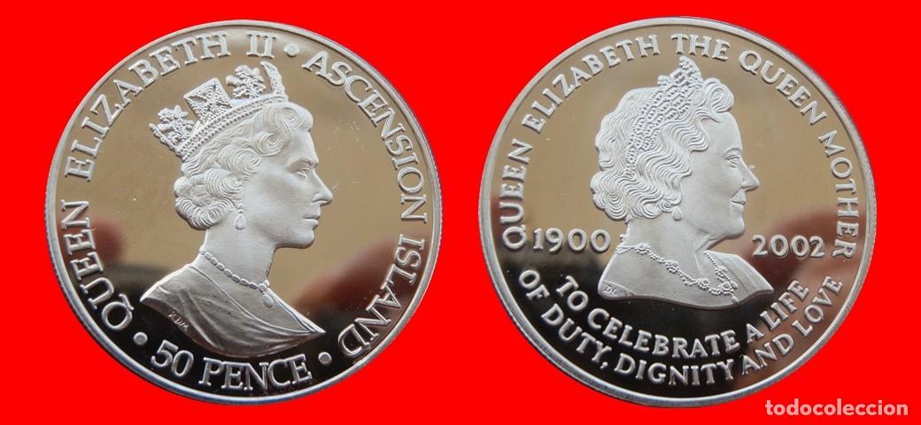 Monedas antiguas de &Aacute;frica: 50 PENIQUES PENCE 2002 SIN CIRCULAR ISLA ASCENSION-9807SC
