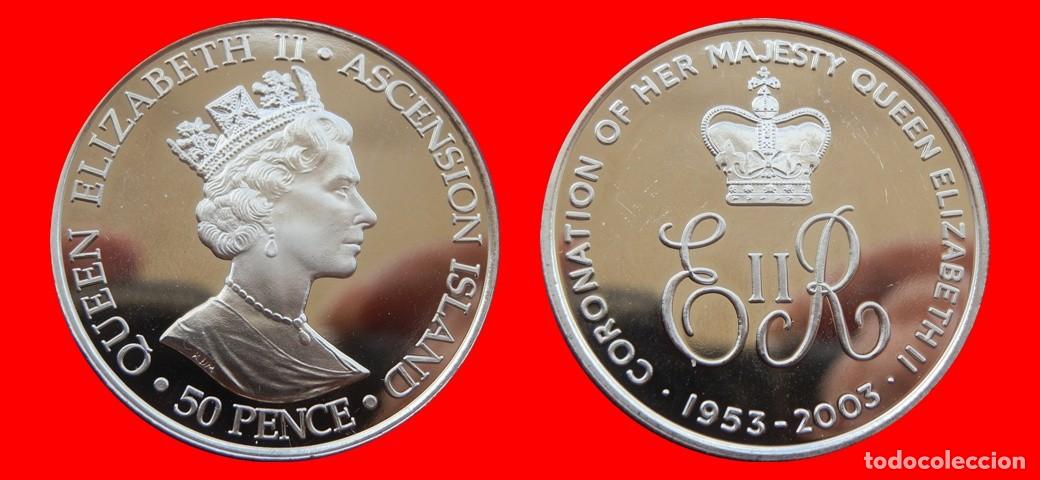 Monedas antiguas de &Aacute;frica: 50 PENIQUES PENCE 2003 SIN CIRCULAR ISLA ASCENSION-9808SC