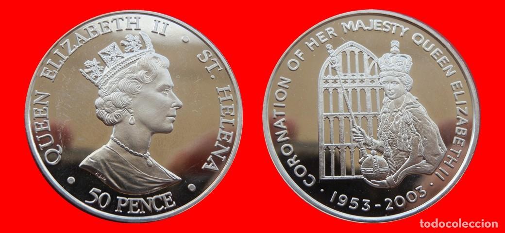 Monedas antiguas de &Aacute;frica: 50 PENIQUES PENCE 2003 SIN CIRCULAR SANTA HELENA-9810SC