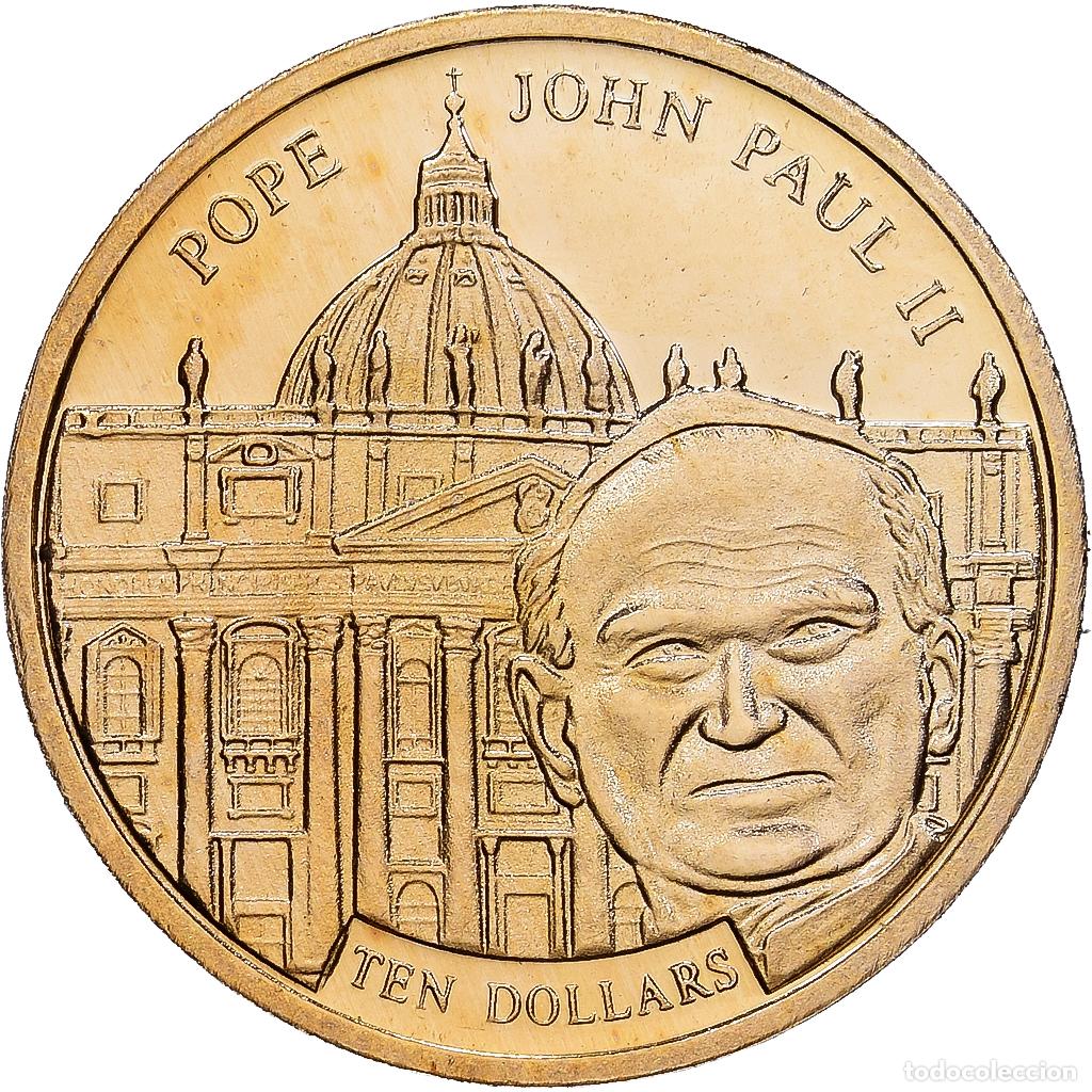Monedas antiguas de &Aacute;frica: [#1215659] Liberia, 10 Dollars, Jean-Paul II, 2003, Oro, FDC