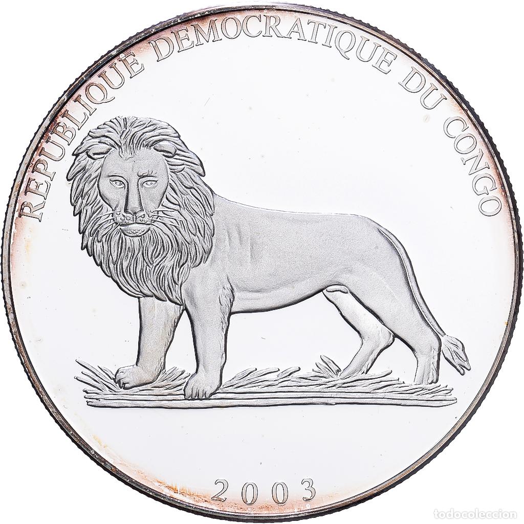 Monedas antiguas de &Aacute;frica: [#1215683] Rep&uacute;blica Democr&aacute;tica de Congo, 10 Francs, Europa, 2003, BE, Plata, FDC
