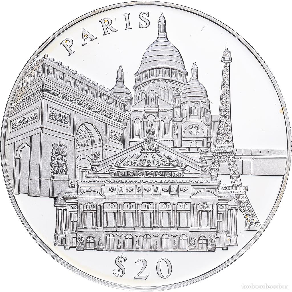 Monedas antiguas de &Aacute;frica: [#1215667] Liberia, 20 Dollars, 2000, PARIS, Plata, FDC