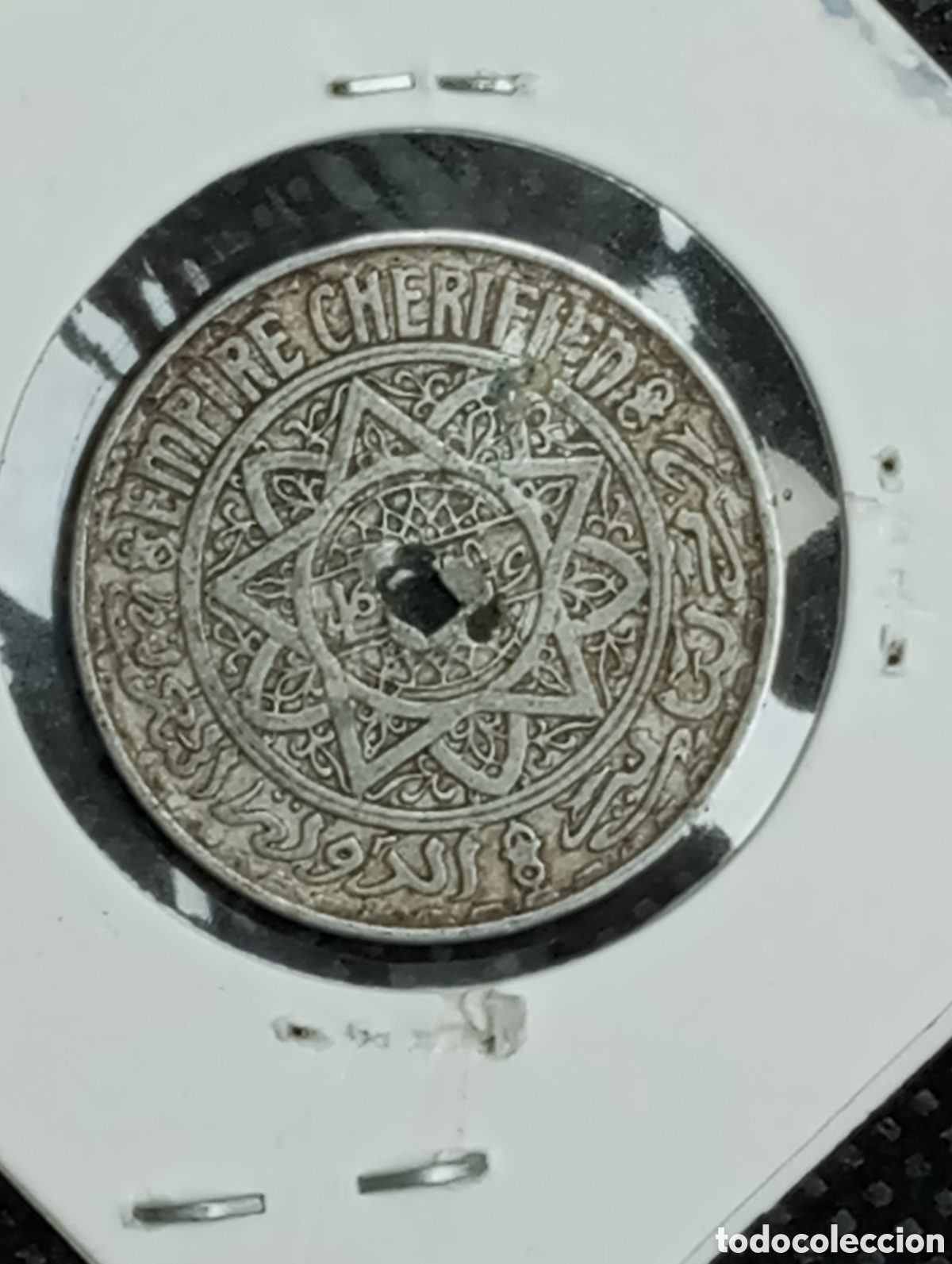 Monedas antiguas de &Aacute;frica: Moneda de marruecos 5 francos