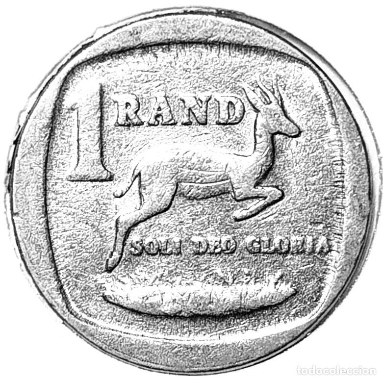 Alte M&uuml;nzen aus Afrika: SUDAFRICA (1961-) - 1 RAND 1991 - GACELA - A - 4 GR. COBRE NIQUELADO - DIAMETRO 20 mm - KM#138
