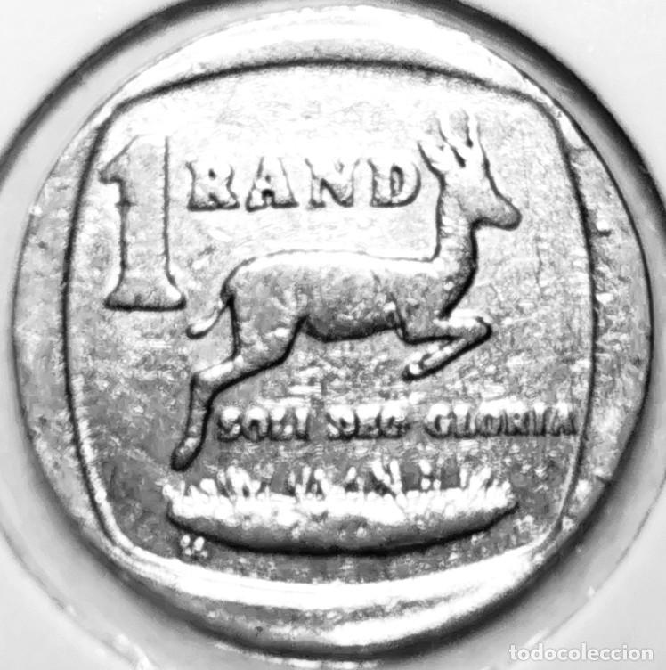 Alte M&uuml;nzen aus Afrika: SUDAFRICA (1961-) - 1 RAND 1992 - GACELA - A - 4 GR. COBRE NIQUELADO - DIAMETRO 20 mm - KM#138