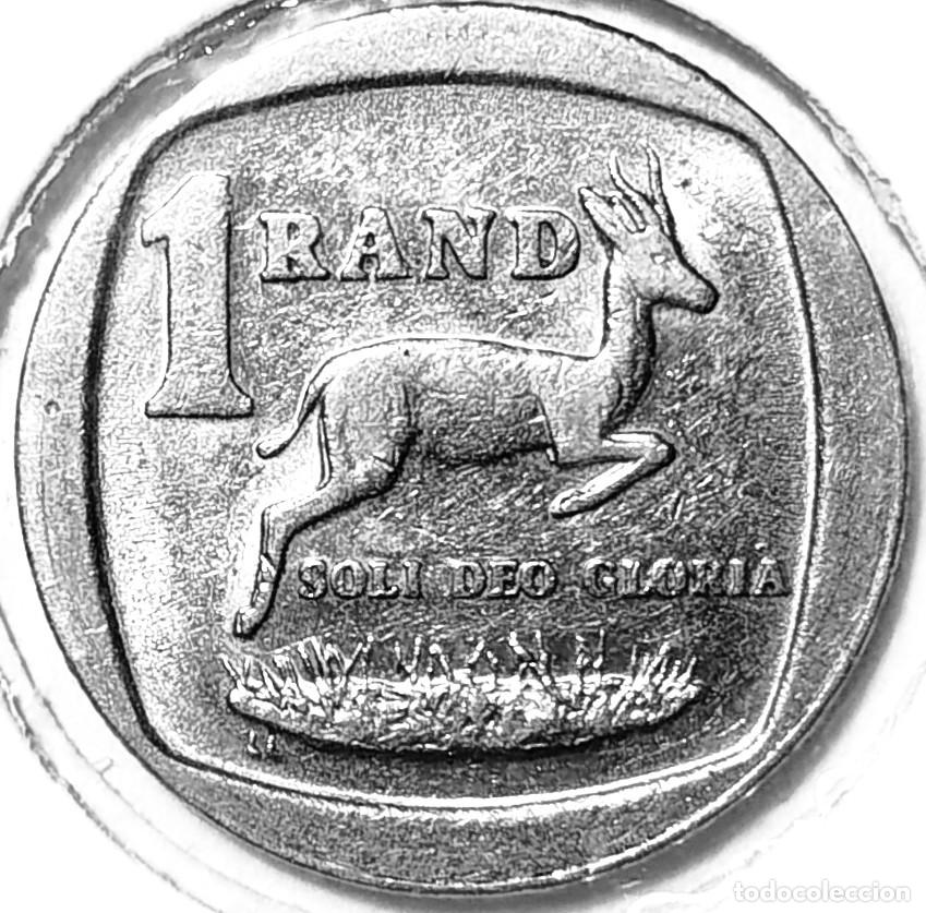 Alte M&uuml;nzen aus Afrika: SUDAFRICA (1961-) - 1 RAND 1995 - GACELA - A - 4 GR. COBRE NIQUELADO - DIAMETRO 20 mm - KM#138