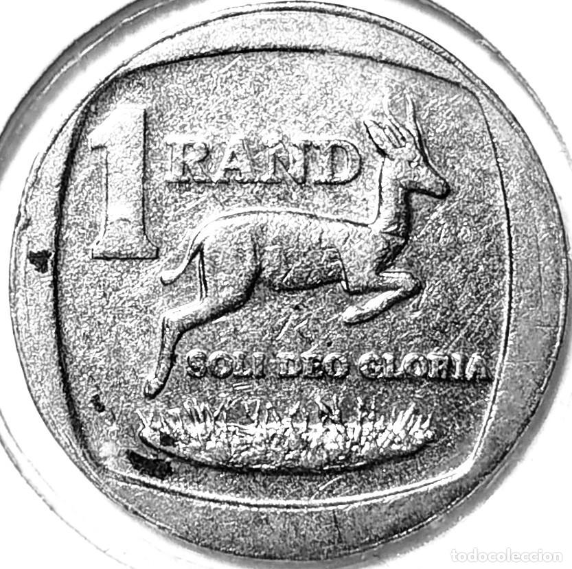 Alte M&uuml;nzen aus Afrika: SUDAFRICA (1961-) - 1 RAND 2003 - GACELA - UMZANTSI AFRIKA-SUID-AFRIKA - A - 4 GR. COBRE NIQUELADO