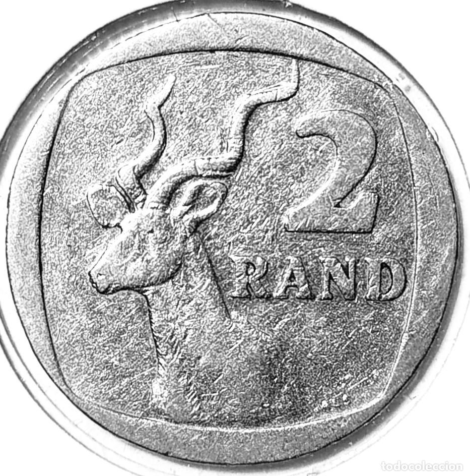 Alte M&uuml;nzen aus Afrika: SUDAFRICA (1961-) - 2 RAND 2002 - ANTILOPE - ININGIZIMU AFRIKA-UMZANTSI AFRIKA - A - 5,50 GR. CU-NI