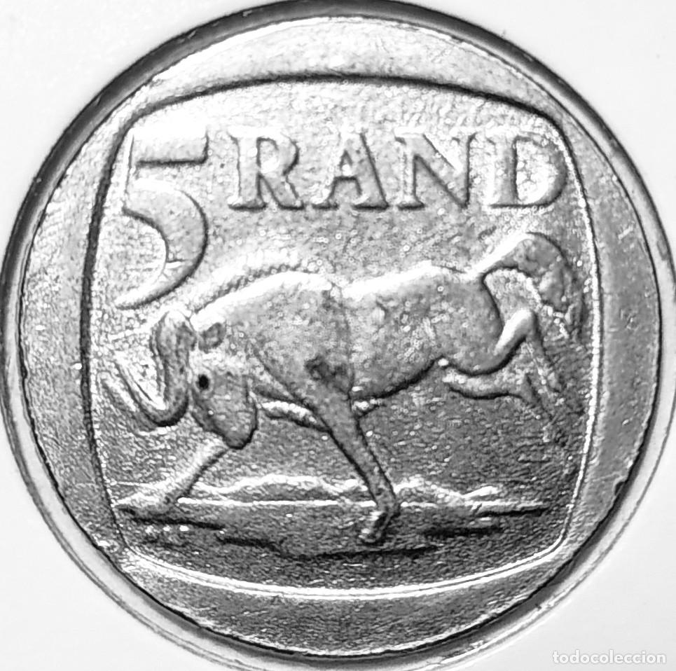 Alte M&uuml;nzen aus Afrika: SUDAFRICA (1961-) - 5 RAND 1995 - &Ntilde;US - A - 7 GR. COBRE NIQUELADO - DIAMETRO 26 mm - KM#140 - MB