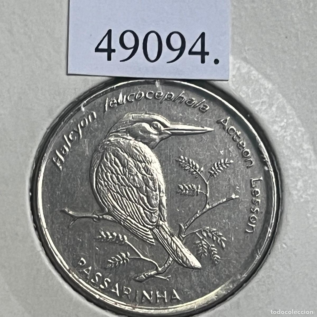 Monedas antiguas de &Aacute;frica: Cabo Verde 10 escudos 1994, Mart&iacute;n Pescador, Pasarinha