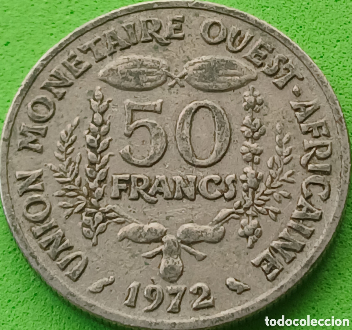 Monedas antiguas de &Aacute;frica: &Aacute;frica Occidental (BCEAO) 50 francos 1972 km#6