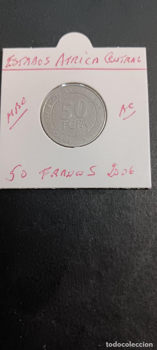 Monedas antiguas de &Aacute;frica: ESTADOS AFRICA CENTRAL 50 FRANCOS 2006 MBC KM=21 (ACERO)