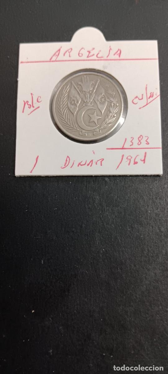 Monedas antiguas de &Aacute;frica: ARGELIA 1 DINAR 1964(1383) BC KM=100 (CUPRONIQUEL)