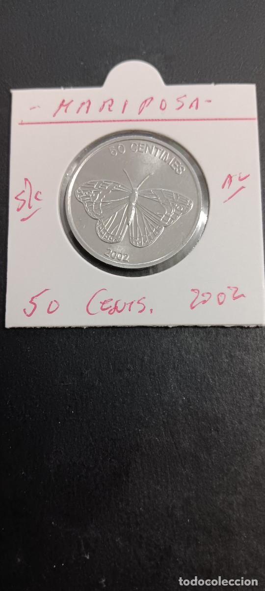 Monedas antiguas de &Aacute;frica: CONGO 50 CENTIMOS 2002 S/C KM=80 (ALUMINIO) MARIPOSA