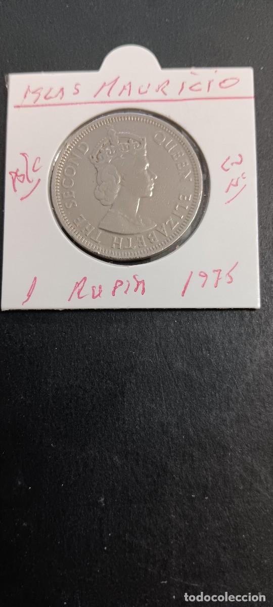 Monedas antiguas de &Aacute;frica: ISLAS MAURICIO 1 RUPIA 1975 BC KM=35.1 (CUPRONIQUEL) ISABEL II