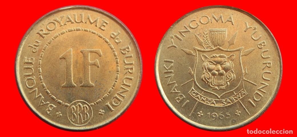 Monedas antiguas de &Aacute;frica: 1 FRANCO 1965 SIN CIRCULAR BURUNDI-9908SC