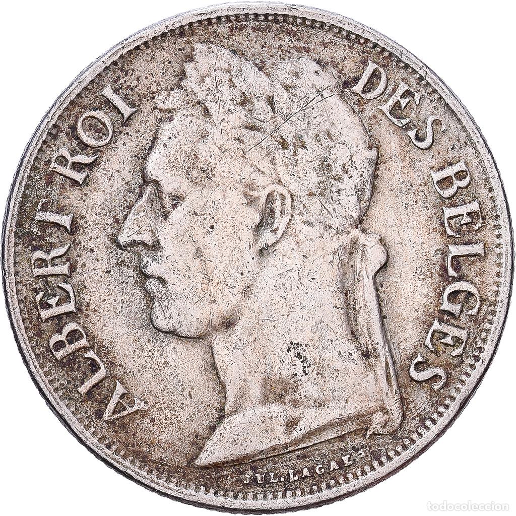 Monedas antiguas de &Aacute;frica: [#1552250] Congo belga, Albert I, Franc, 1927, Cobre - n&iacute;quel, MBC, KM:20