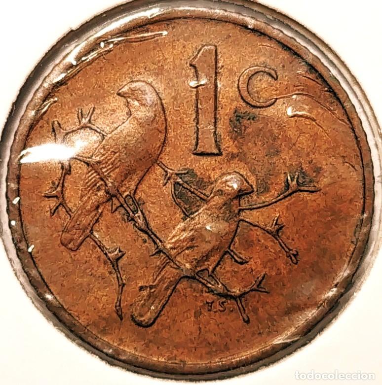 Alte M&uuml;nzen aus Afrika: SUDAFRICA (1961-) - 1 CENTAVO 1974 - GORRION - A - 3 GR. BRONCE - DIAMETRO 19 mm - KM#82 - MB