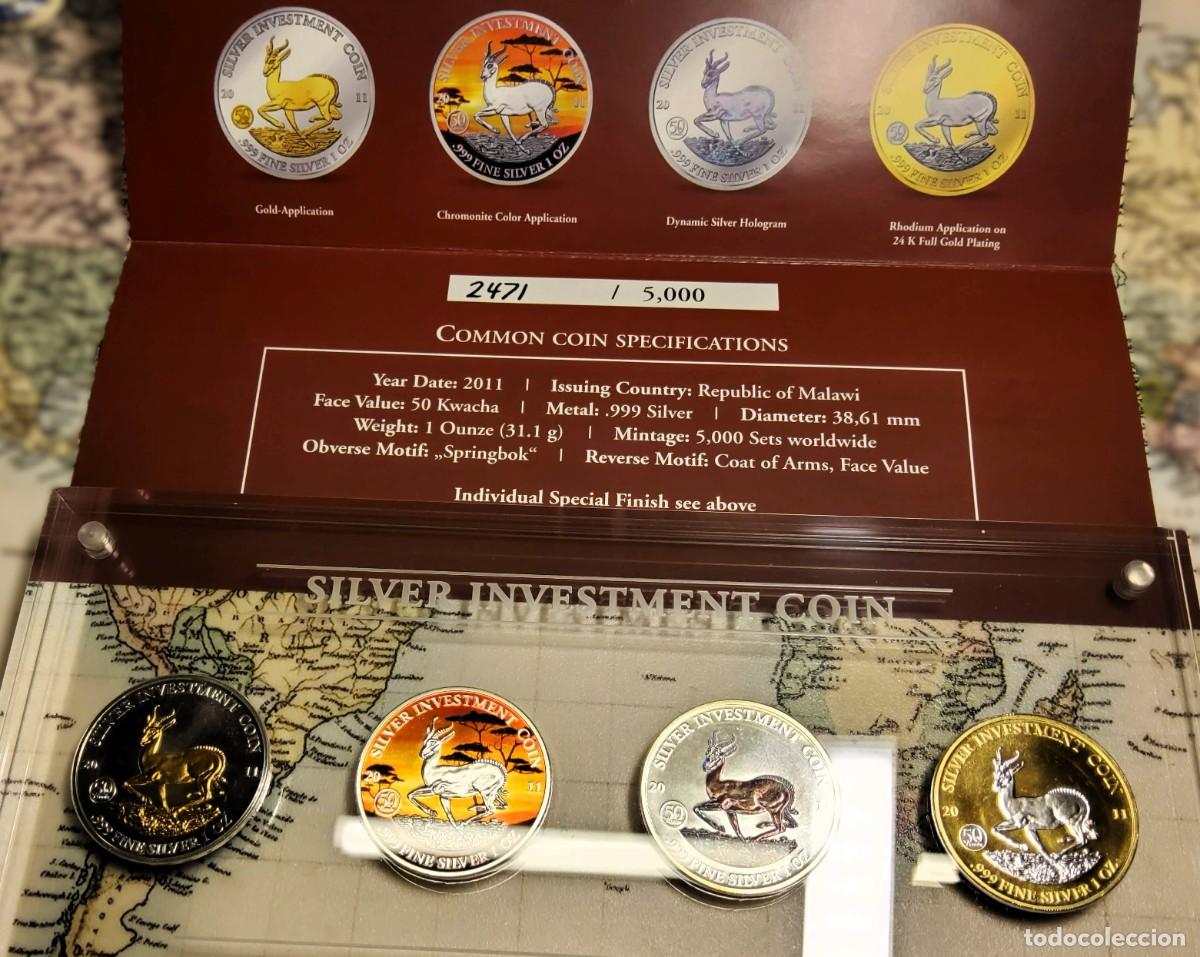 Monedas antiguas de &Aacute;frica: 4 ONZAS DE PLATA ACABADOS ESPECIALES DE MALAWI DEL 2011.PROOF.PLATA DE LEY 9999
