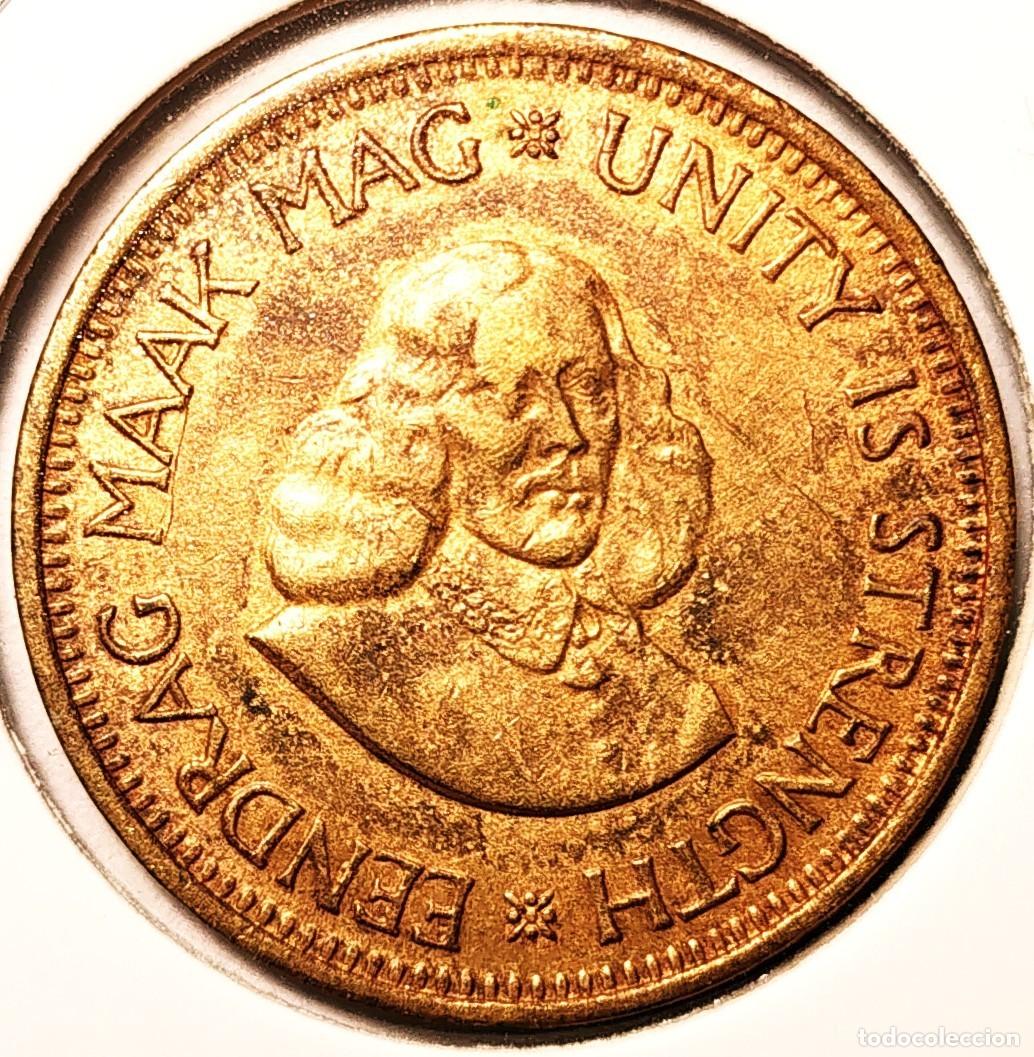 Monedas antiguas de &Aacute;frica: SUDAFRICA (1961-) - 0,50 CENTAVO 1962 - JAN VAN RIEBEECK - GORRION - A - 5,65 GR. LATON