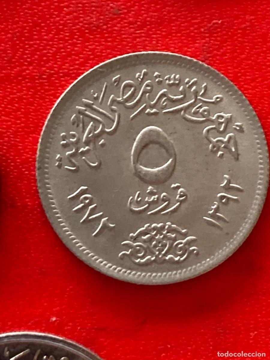 Monedas antiguas de &Aacute;frica: Gedenkm&uuml;nze Umlaufm&uuml;nze &Auml;gypten 5 Piaster 1972