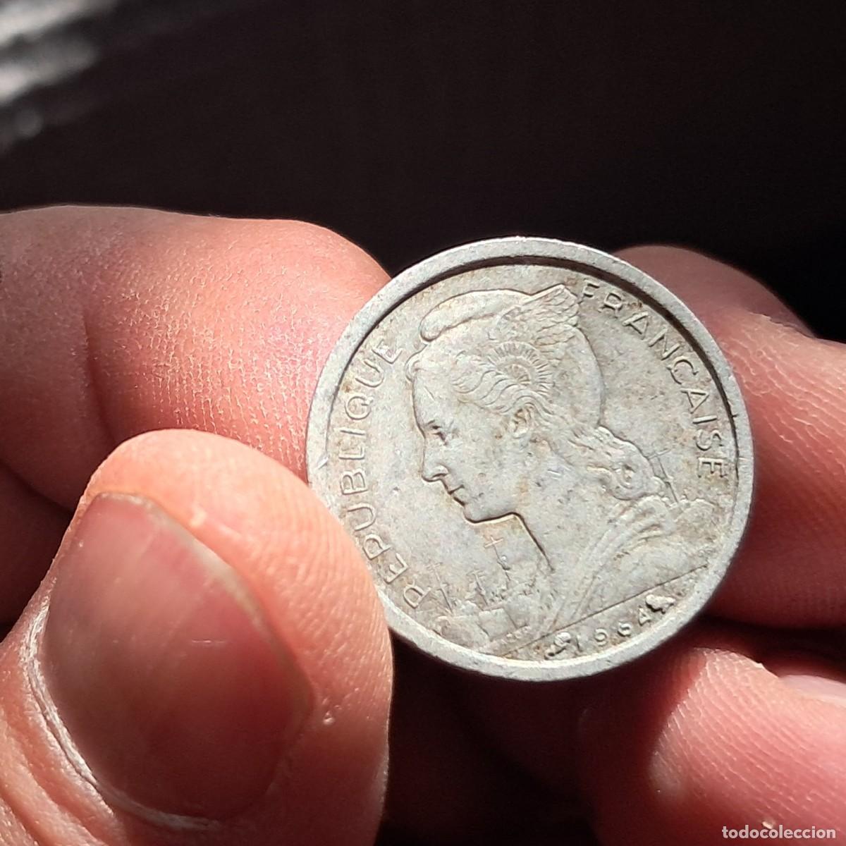 Monedas antiguas de &Aacute;frica: MONEDA DE COMORES 1 FRANC 1964 Owl VG, KM# 4, Lec# 33, N# 11273.